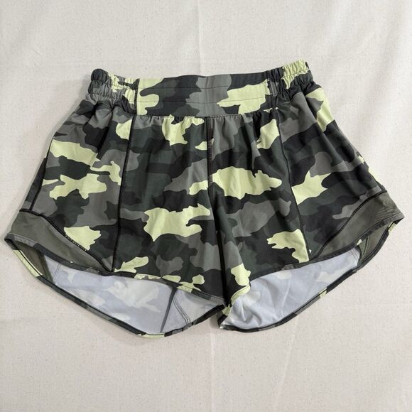 Lululemon hotty hot heritage 365 camo crispin green multi/olive camo Size 6 Tall - Picture 1 of 8